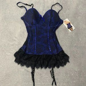 SEVEN ’TIL MIDNIGHT Victorian Lace Bustier | B&B | W1X/2X | NWT